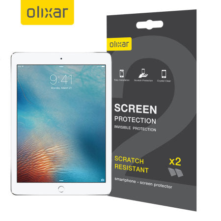 Olixar iPad Pro 9.7" Film Screen Protector 2 Pack (2016, 1st Gen, Special Import)