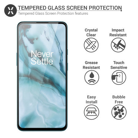Olixar OnePlus Nord 2 Tempered Glass Screen Protector (Special Import)