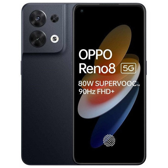 Oppo Reno8 5G (256GB, Dual Sim, Shimmer Black, Special Import)