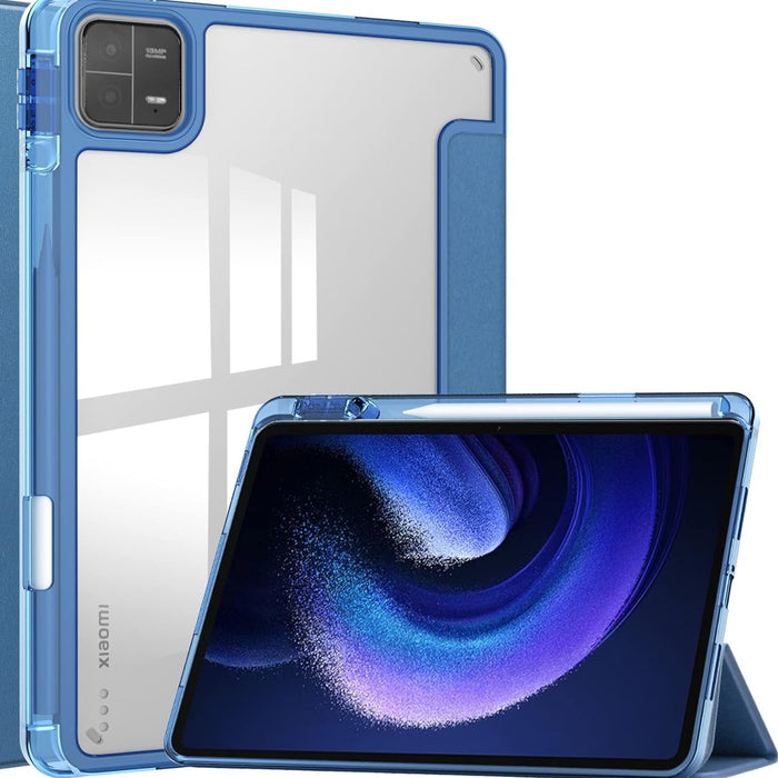 Xiaomi Pad 6 and 6 Pro Smart Case with Pen Holder (Blue, Special Import)