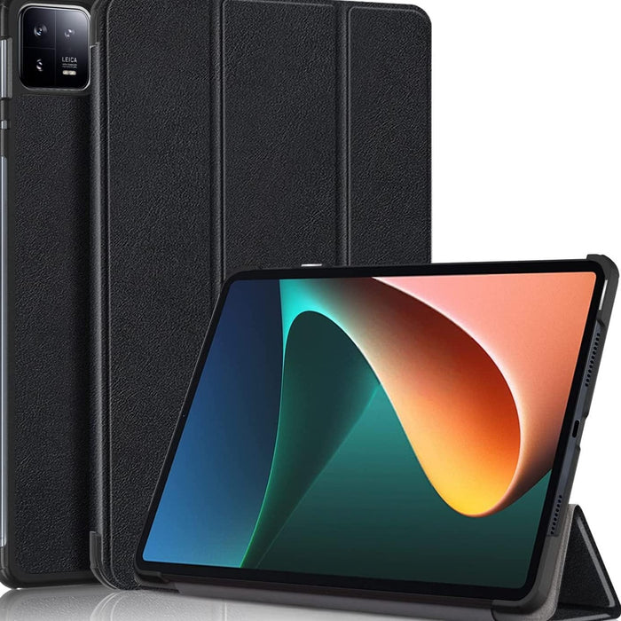 Xiaomi Pad 6 and 6 Pro Tri fold Protective Cover with Multi-Angle Stand (Black, Special Import)