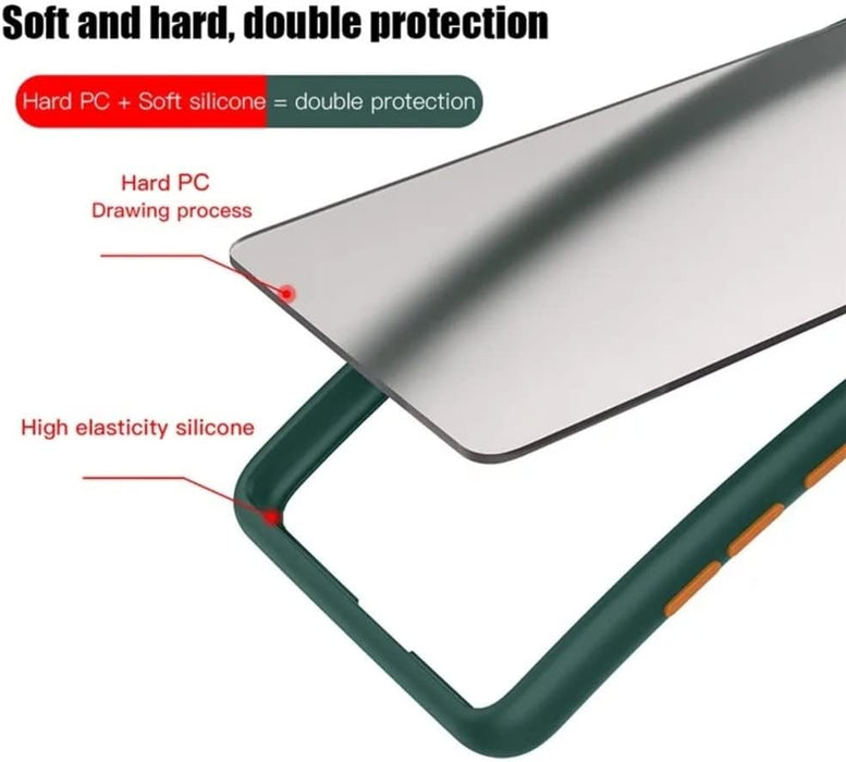 Zubitech OPPO Reno 10 / 10 Pro 5G Translucent Hybrid Case (Black, Special Import)