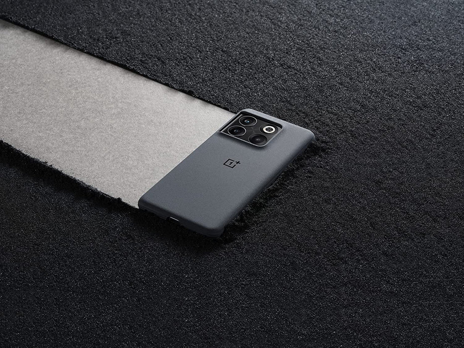 Official OnePlus 10T 5G Bumper Case Sandstone Case (Black, Special Import)