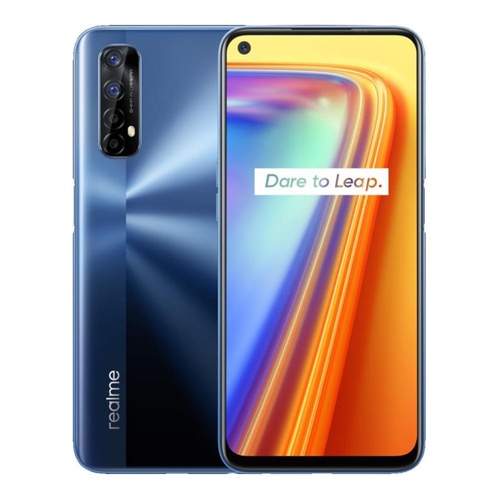Realme 7 (128GB, 8GB, Dual Sim, Blue, Special Import)-Smartphones (New)-Connected Devices
