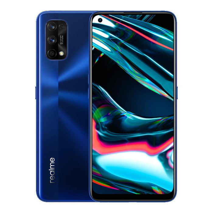 Realme 7 Pro (128GB, 8GB RAM, Dual Sim, Blue, Special Import)-Smartphones (New)-Connected Devices