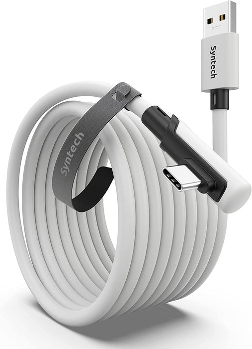Syntech Link Cable 16 FT USB 3.0 to USB C Cable for Oculus Quest2 (White, Special Import)