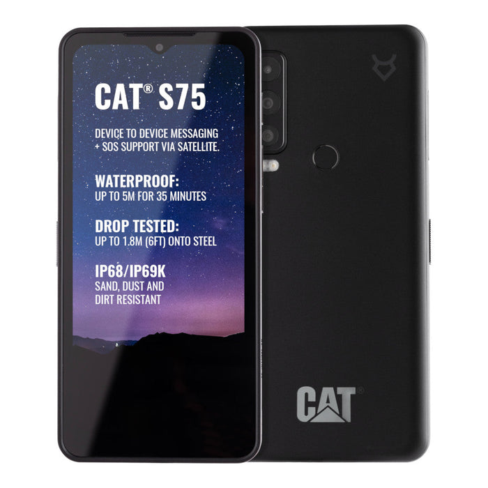 CAT S75 (128GB, Dual Sim, Black, Special Import)