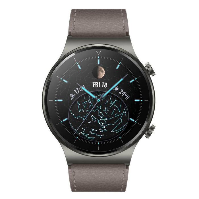 Huawei Watch GT 2 Pro Classic (46mm, Leather Grey, Special Import)-Wearables (New)-Connected Devices