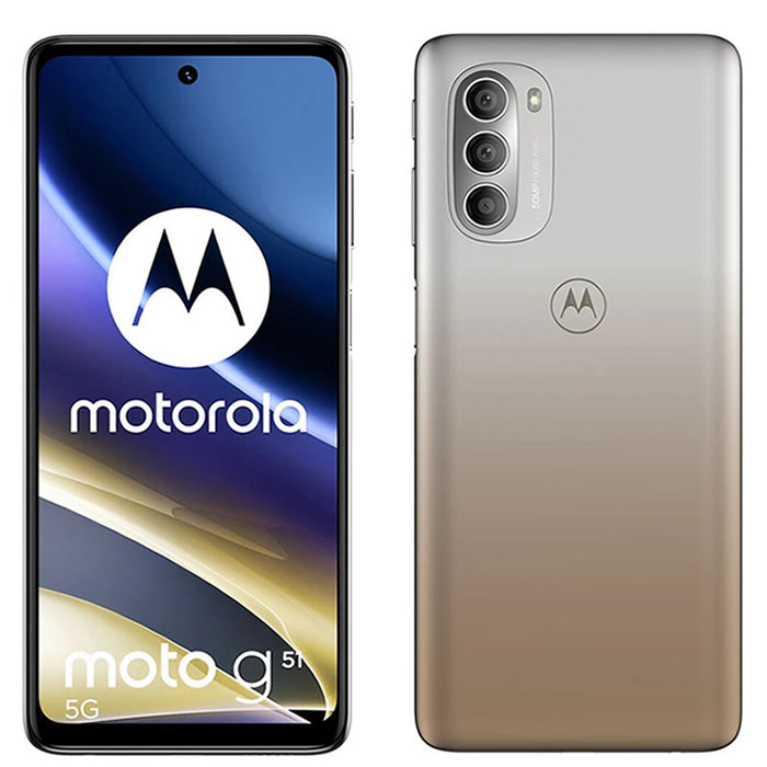 Motorola Moto G51 5G (64GB, Dual Sim, Silver, Special Import)