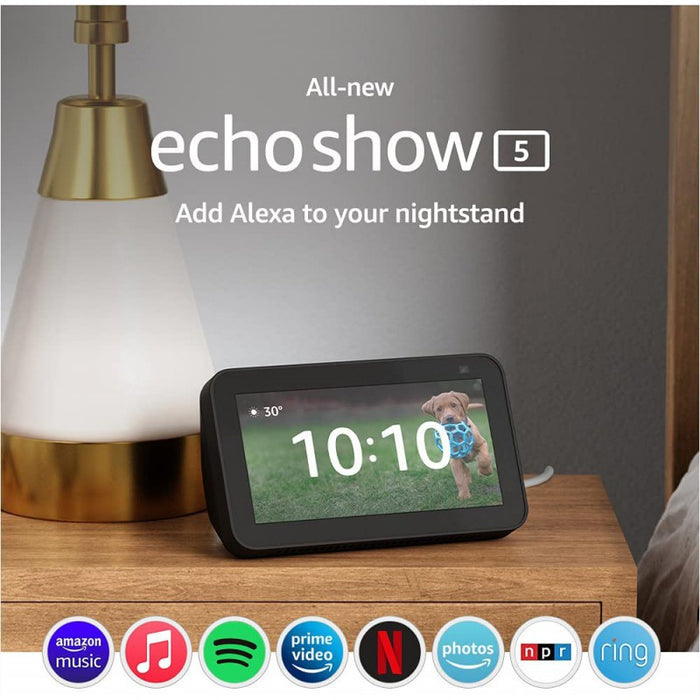 Amazon Echo Show 5 (1st Gen, Charcoal, Special Import)