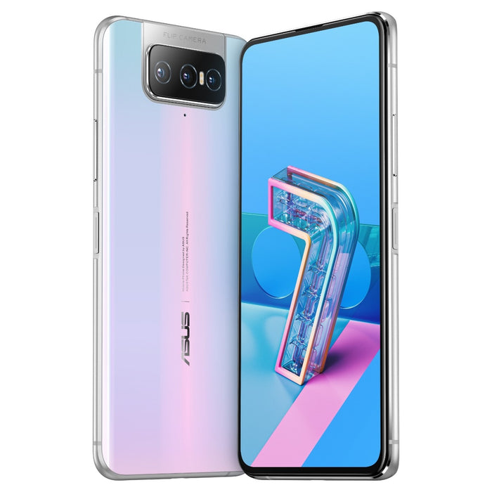 Asus Zenfone 7 5G (128GB, Dual Sim, Pastel White, Special Import)-Smartphones (New)-Connected Devices