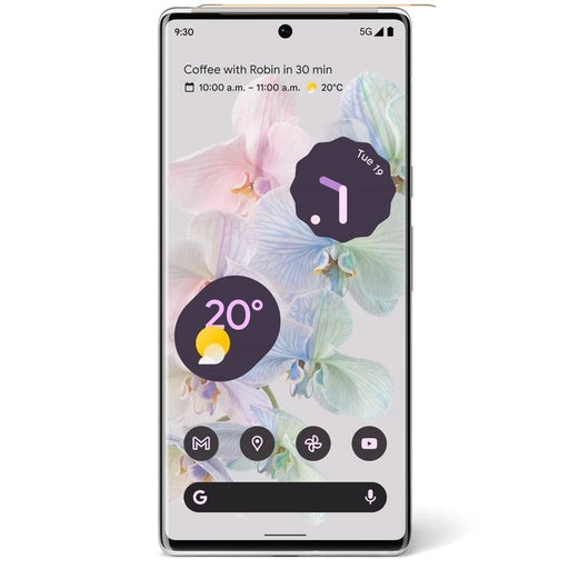 Google Pixel 6 Pro 5G (128GB, Cloudy White, Special Import)-Smartphones (New)-Connected Devices