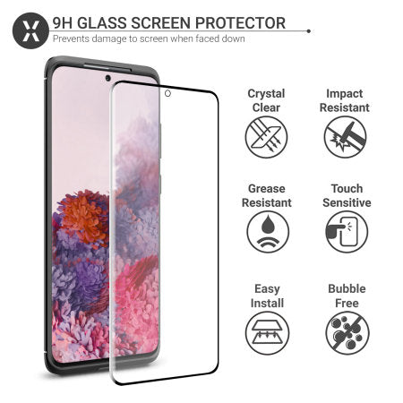 Olixar Sentinel Samsung Galaxy S20 Case And Glass Screen Protector Black, Special Import)-Accessories - Smartphones - Cases-Connected Devices
