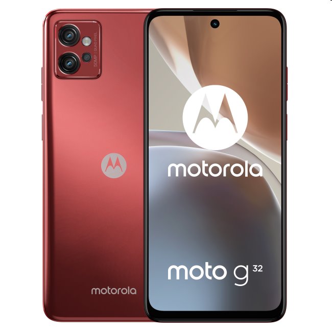 Motorola Moto G32 (128/6GB, Dual Sim, Maroon, Special Import)