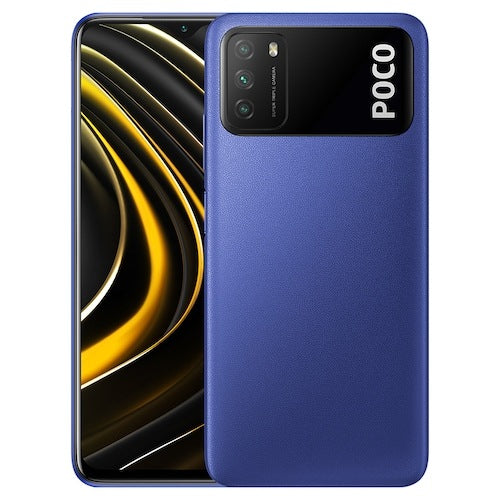 Xiaomi Poco M3 (128GB, Dual Sim, Blue, Special Import)-Smartphones (New)-Connected Devices
