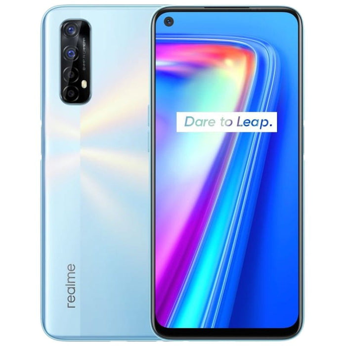 Realme 7 (64GB, 6GB, Dual Sim, White, Special Import)-Smartphones (New)-Connected Devices