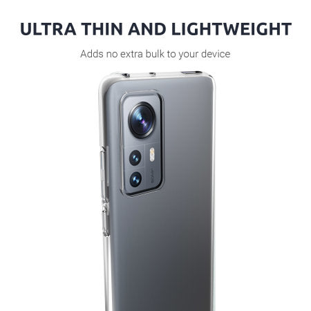 Olixar Flexishield Xiaomi 12 Ultra-Thin Case (Clear Special Import)